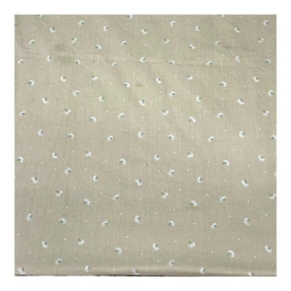 Vintage 1970s Pansy Tan Floral Set Twin 2 Pillowcases Fitted Flat Sheet Pansies - Picture 9 of 16